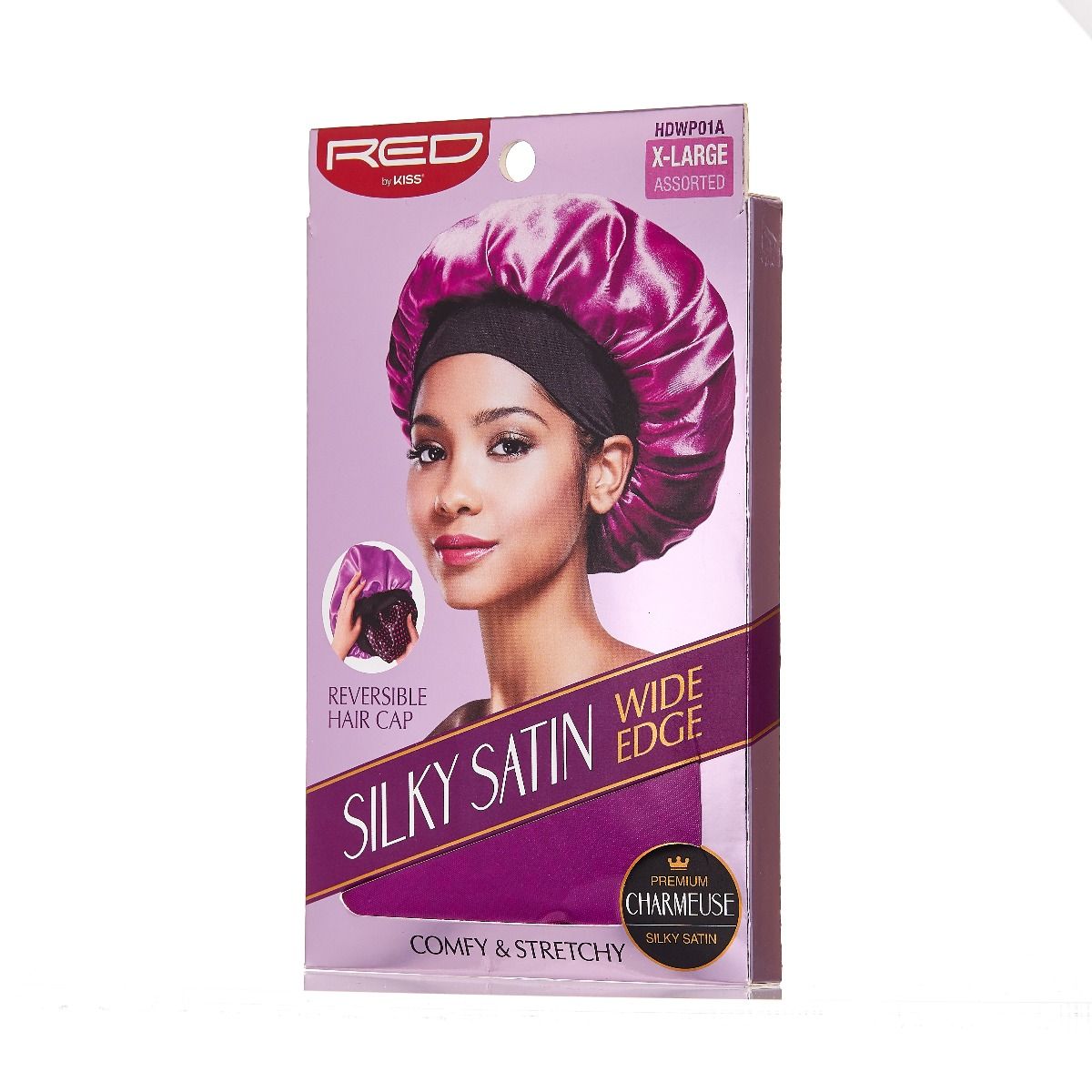 Reversible Silky Satin Doublewear Hair Cap