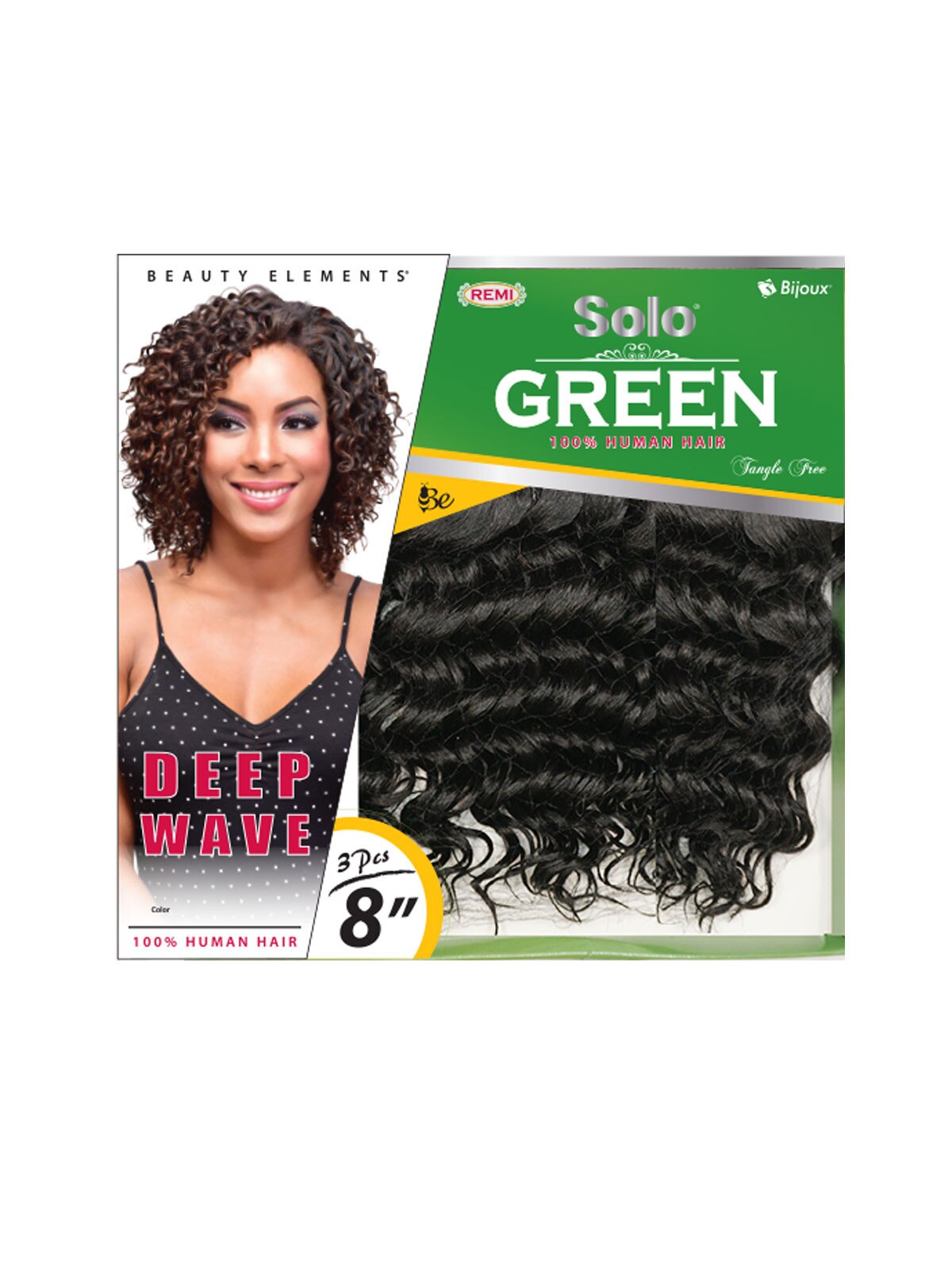 BIJOUX SOLO REMI GREEN DEEP WAVE WEAVE 3pcs