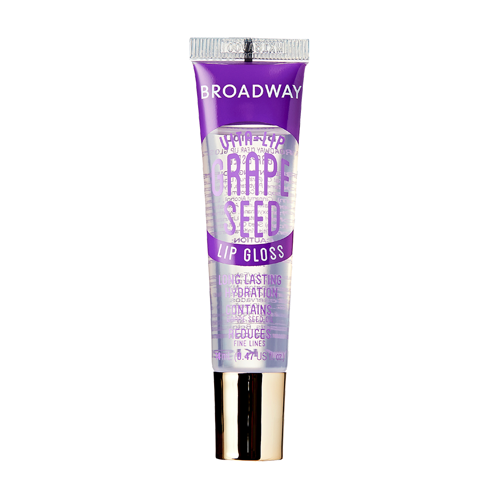 Broadway Vita-Lip Moisturizing, Soothing & Super Shiny Clear Lip Gloss-Grape