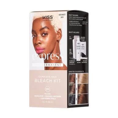 Kiss Colors & Care KB30SET 30V Express Semi-Permanent Complete Hair Bleach Kit