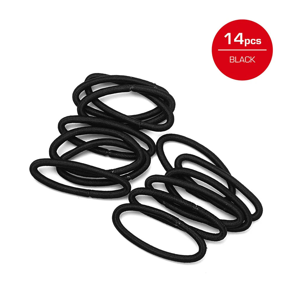 RED ELASTIC BAND 14/CT 5MM BLACK