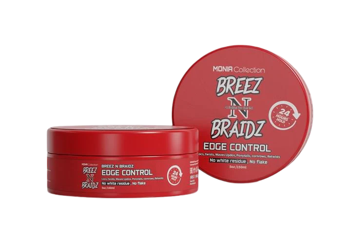 BREEZ N BRAIDZ, Edge control ( Red) 5oz