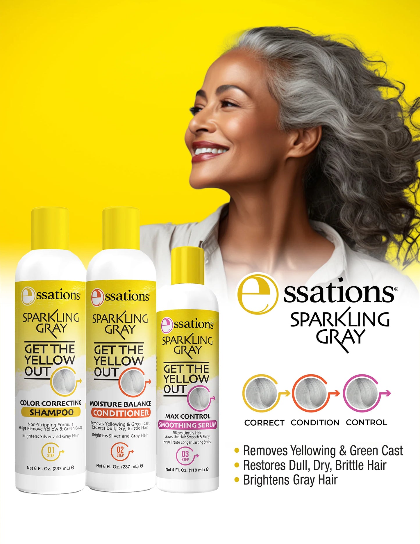 Essations Sparkling Gray Color Correcting Shampoo