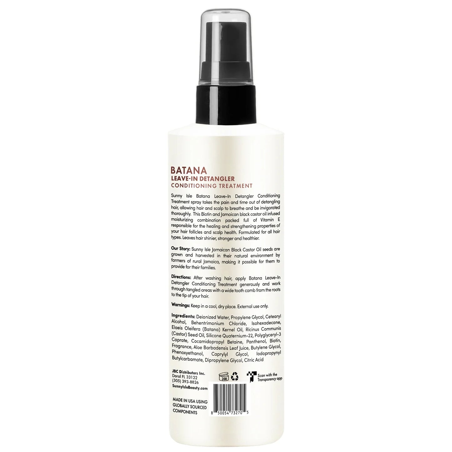 Sunny Isle Batana Leave-In Detangler Conditioning Treatment 8oz