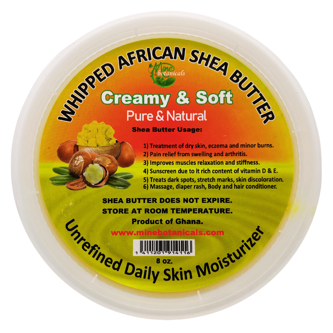 Mine Botanicals African Shea Butter Creamy & Soft 16oz (White)