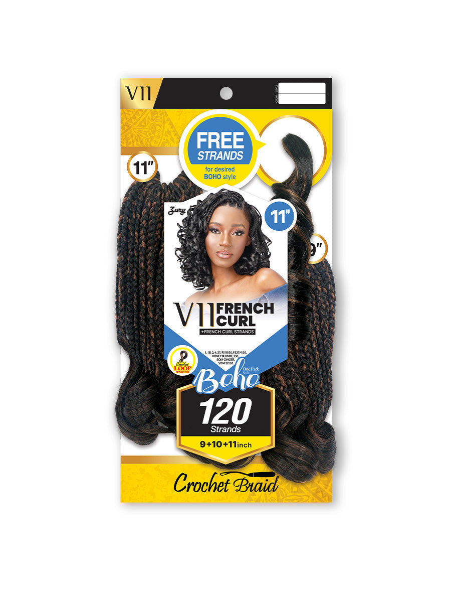 V11 FRENCH CURL 9″10″11 “