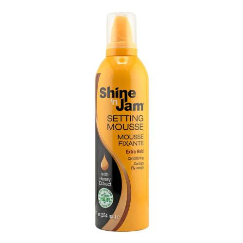 Ampro Shine 'n Jam Setting Mousse Honey Extra Hold 12oz/ 354ml