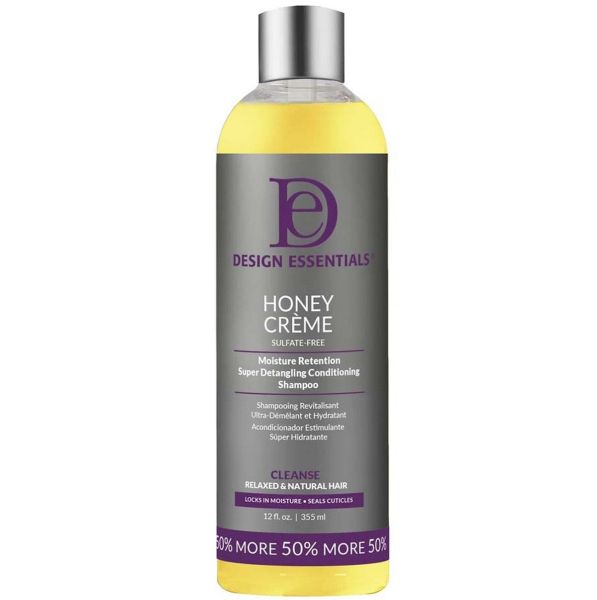 Design Essentials Purple Honey Creme Moisture Retention Super Detangling Conditioning Shampoo 12oz