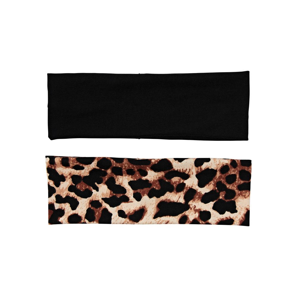 Red by Kiss 60mm Headband 2pcs (Black & Leopard)