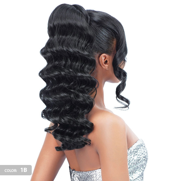 Miss Bang Lace Part Drawstring Ponytail - SOFIA