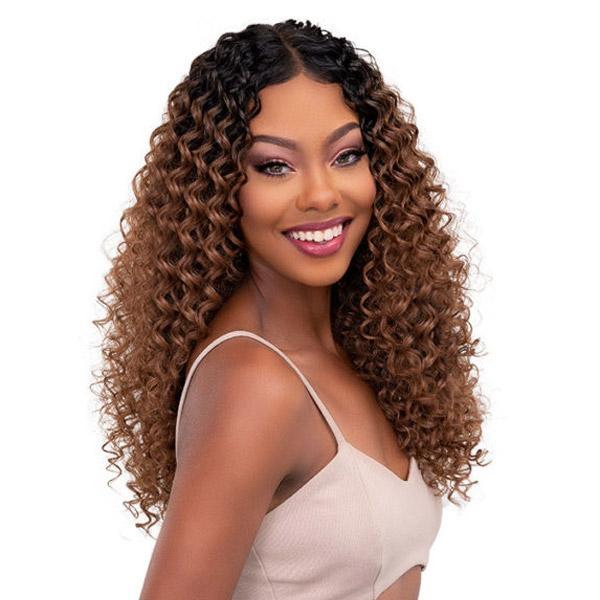 Janet Collection Synthetic Melt HD Extended Part Swiss Lace Wig