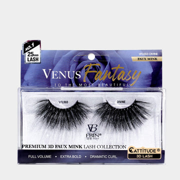 VENUS FANTASY 25MM FAUX MINK 3D LASHES - DIVINE