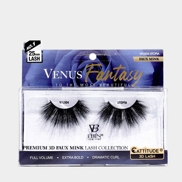 VENUS FANTASY 25MM FAUX MINK 3D LASHES - UTOPIA
