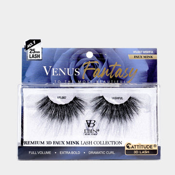 VENUS FANTASY 25MM FAUX MINK 3D LASHES - WISHFUL