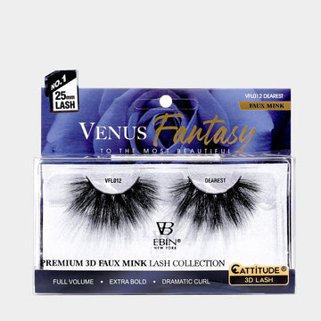 VENUS FANTASY 25MM FAUX MINK 3D LASHES - DEAREST