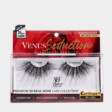 VENUS SEDUCTION 25MM REAL MINK 3D LASHES - PROVOCATIVE