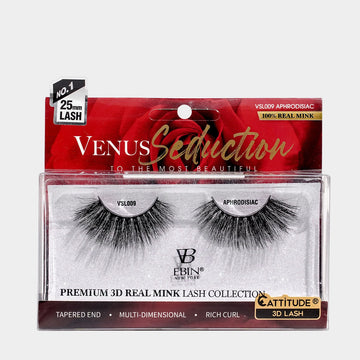 VENUS SEDUCTION 25MM REAL MINK 3D LASHES - APHRODISIAC