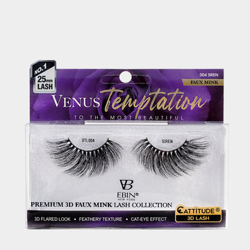 VENUS TEMPTATION 25MM FAUX MINK 3D LASHES - SIREN