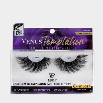 VENUS TEMPTATION 25MM FAUX MINK 3D LASHES - TEASE