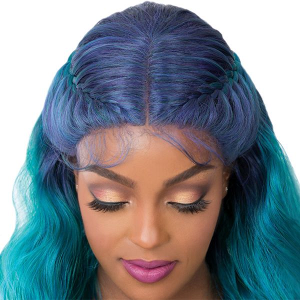 It's a Wig Synthetic Lace Front Wig - SWISS LACE CROWN BRAID BAMBA