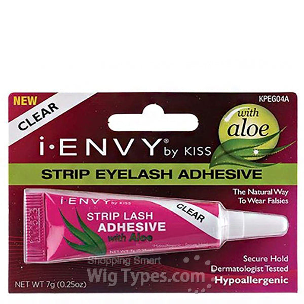 Kiss I-Envy Strip Lash Adhesive with Aloe - Clear 0.25oz