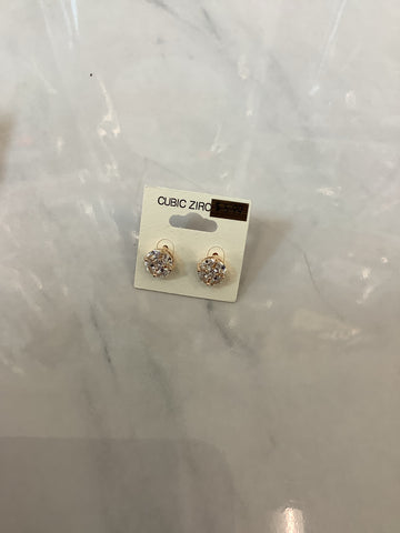 CZ Diamond Look Earrings