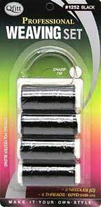 Qfitt WEAVING THREAD/NEEDLES BLACK