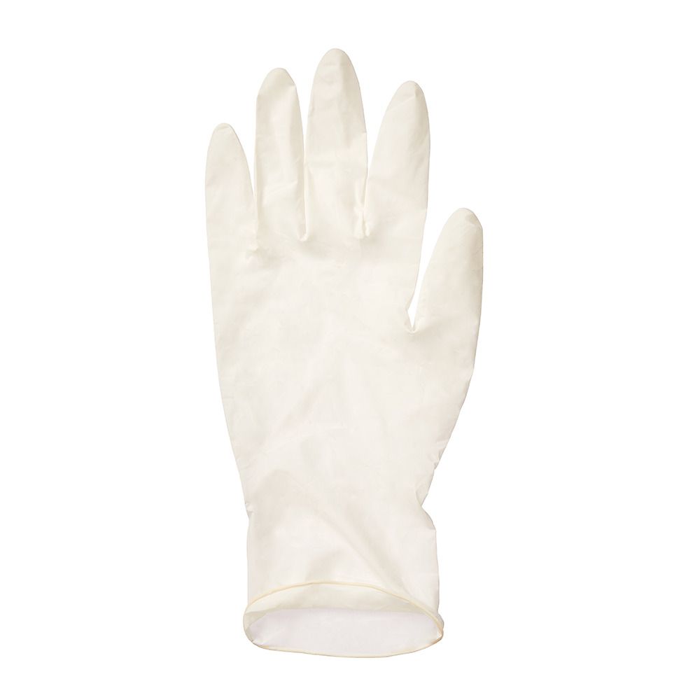 RED POWDER-FREE LATEX GLOVES 10CT
