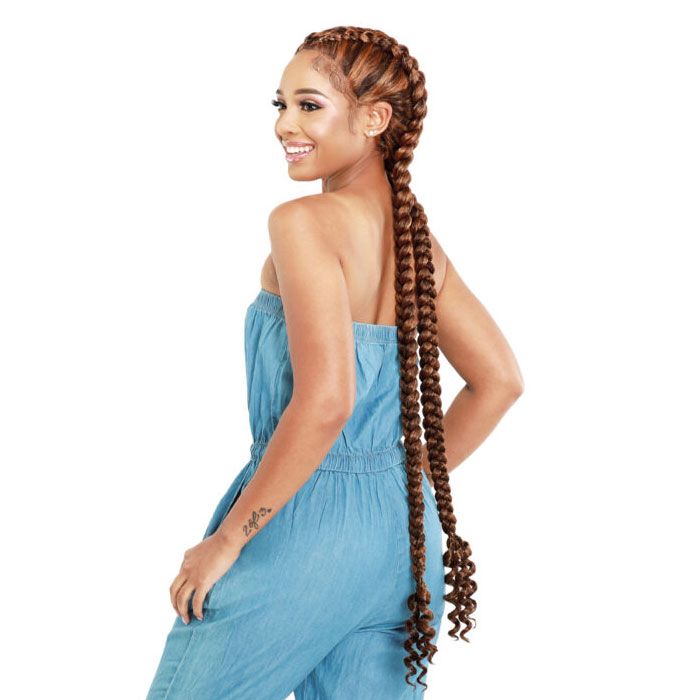 Zury Sis Braided Twintail HD Lace Front Wig - LF-DD EXL LEMONA