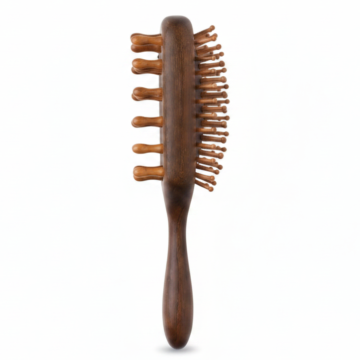 Annie Loc & Braid 2 in 1 Brush Rectangle, 1 Count, Sandalwood