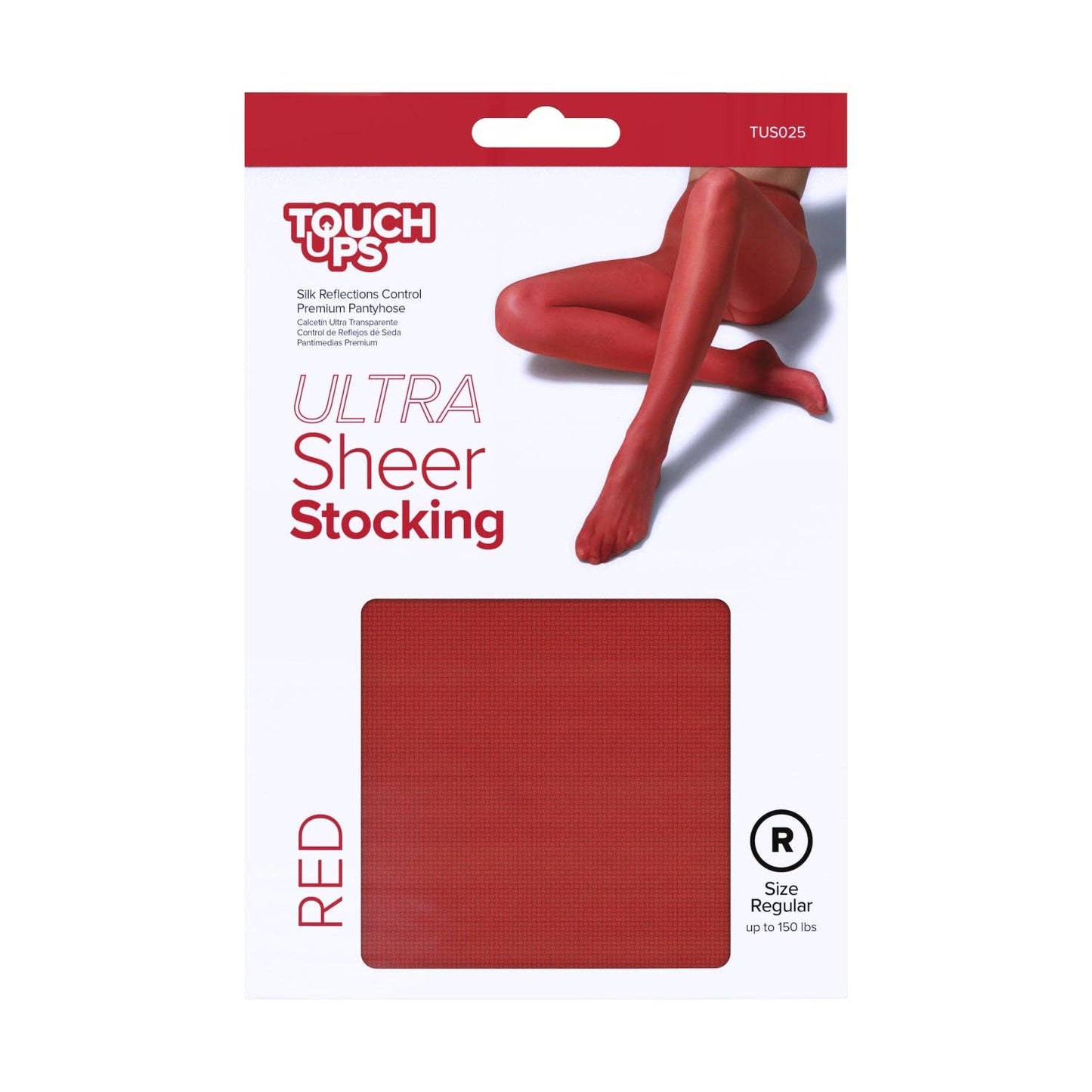 TouchUps - Ultra Sheer Stocking Red: TUS025 RED REGULAR