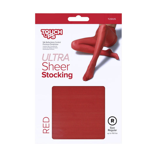 TouchUps - Ultra Sheer Stocking Red: TUS025 RED REGULAR