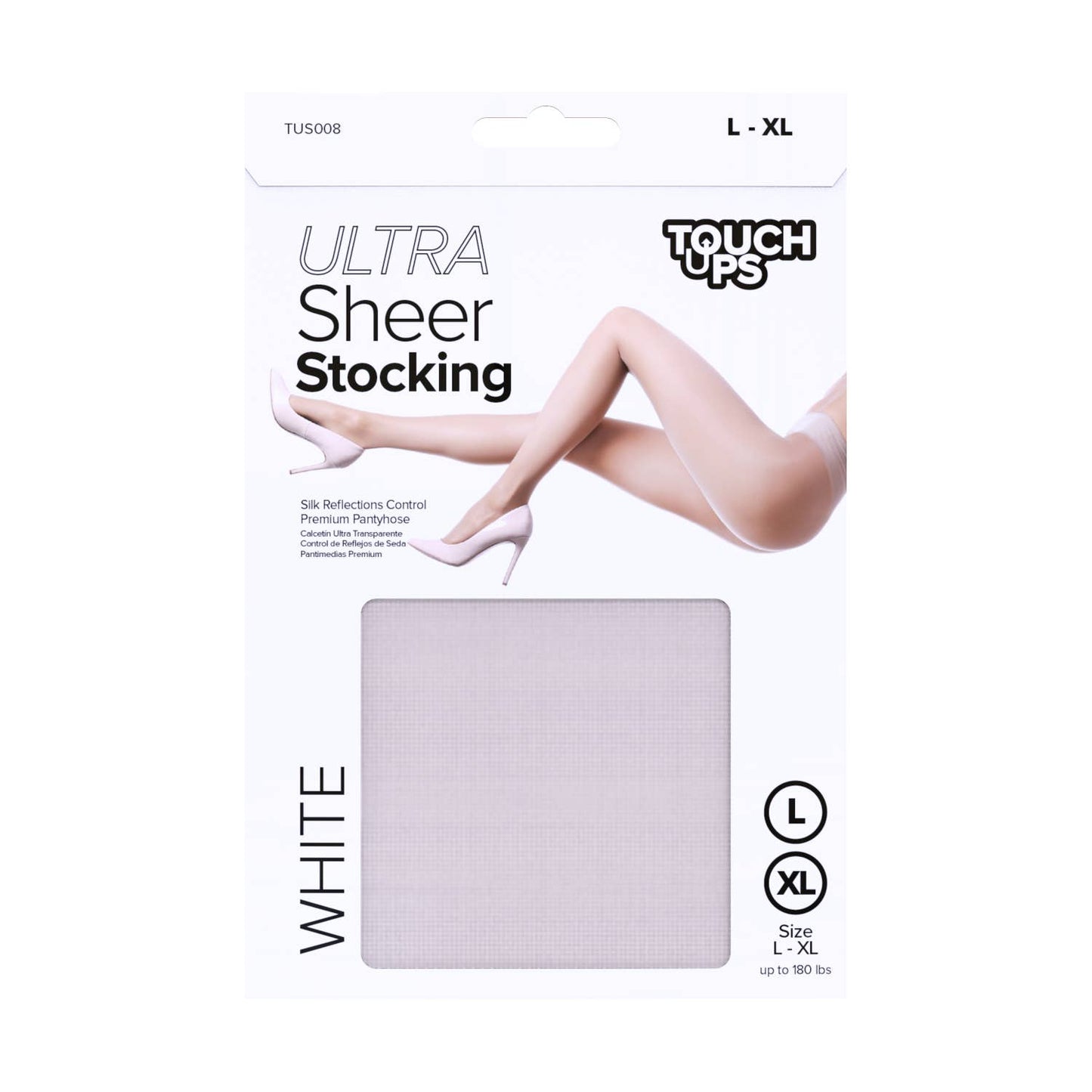 Touch Ups Ultra Sheer Stocking: Off Black - 2XL-3XL