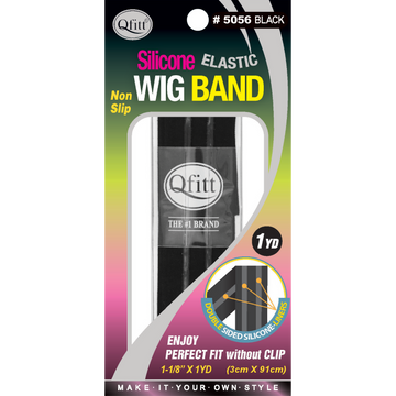 Qfitt Elastic Wig Band with Silicon Double Sided #5056 Black