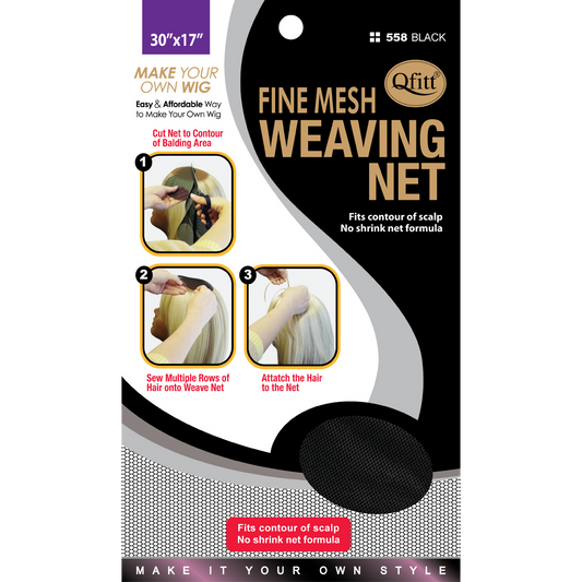 Qfitt Fine Mesh Weaving Net #558 Black