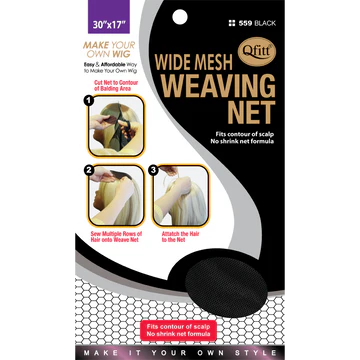 Qfitt Fine Mesh Weaving Net #559 Black