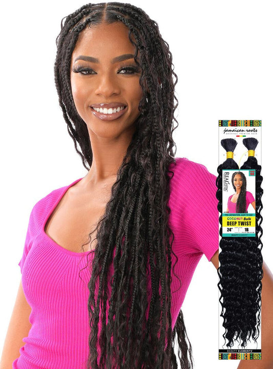 REALISTIC COCONUT DEEP TWIST BULK 24"