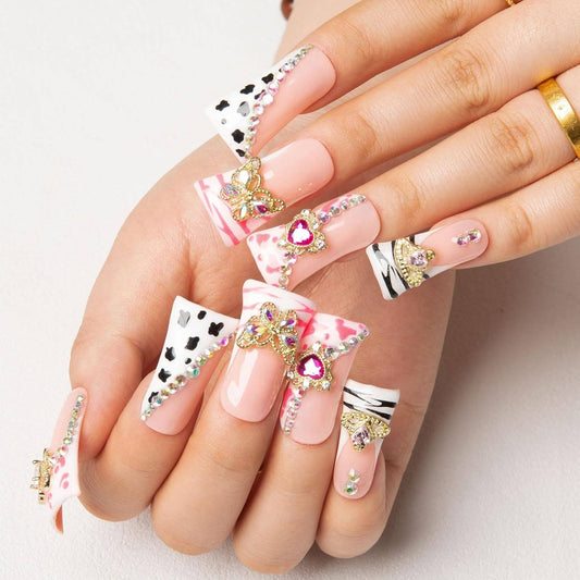 LOVFUL Rolling Luxe Handmade Reusable Full Cover Press on Nails H144: L / Classic / Duck