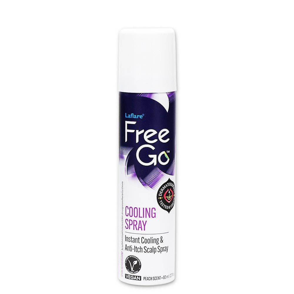 Cooling Spray for Braiding, Wig & Weaving. Instantly Reduce Temperature & Relief Itchy Scalp and Skin, Vegan(Biotin, Tea Tree, Castor Oil) Travel Size