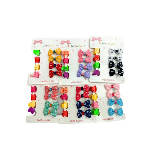Baby Mini Hair Claw Clips, Mini Bow Clips: Style 1