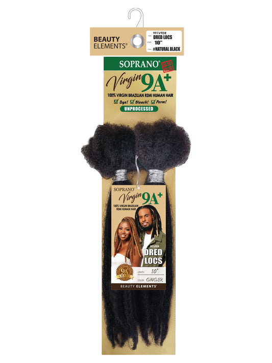 SOPRANO VIRGIN 9A HUMAN HAIR REMI DRED LOCS