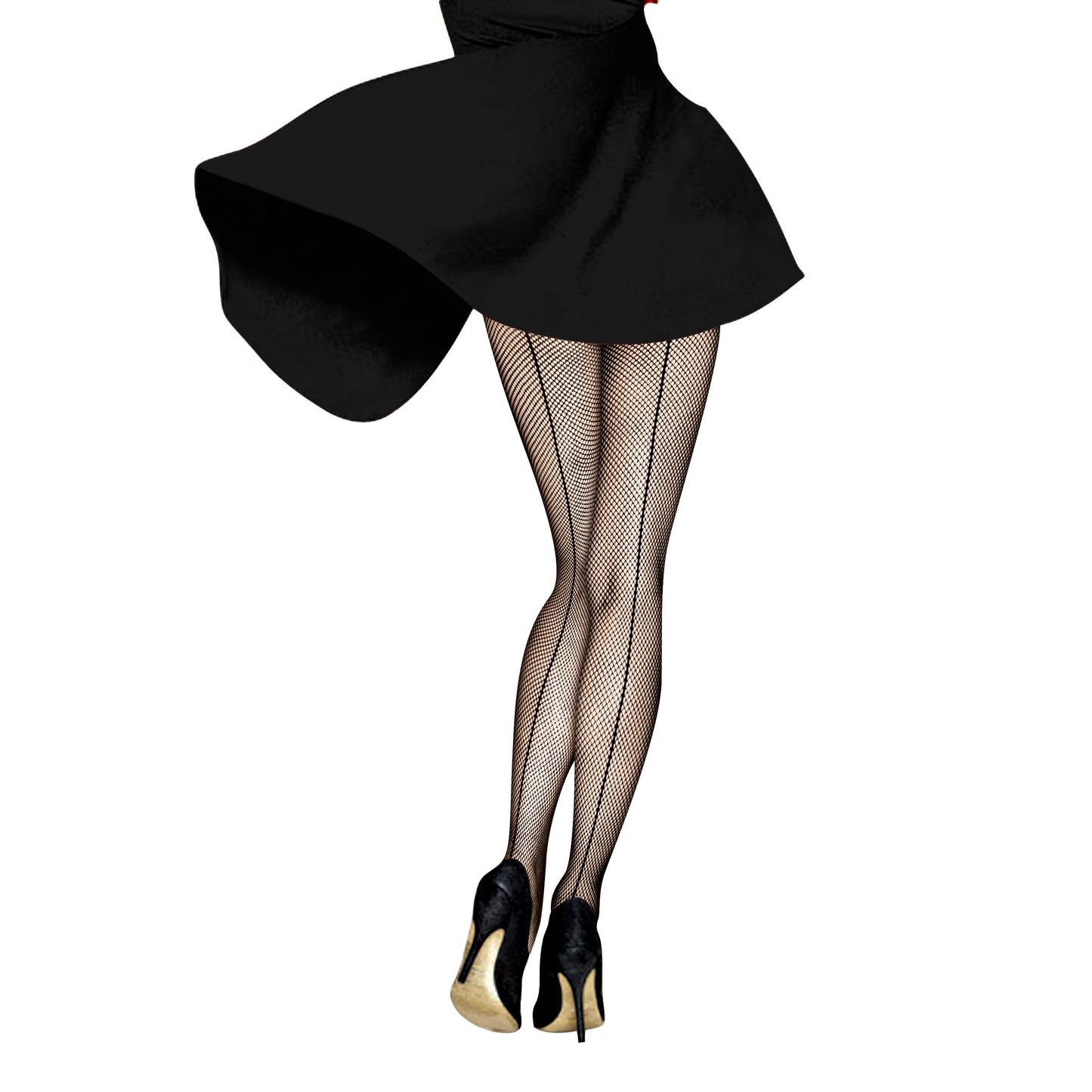 Touch Ups Patterned Fishnet Stockings: Classic Jazz (Queen)