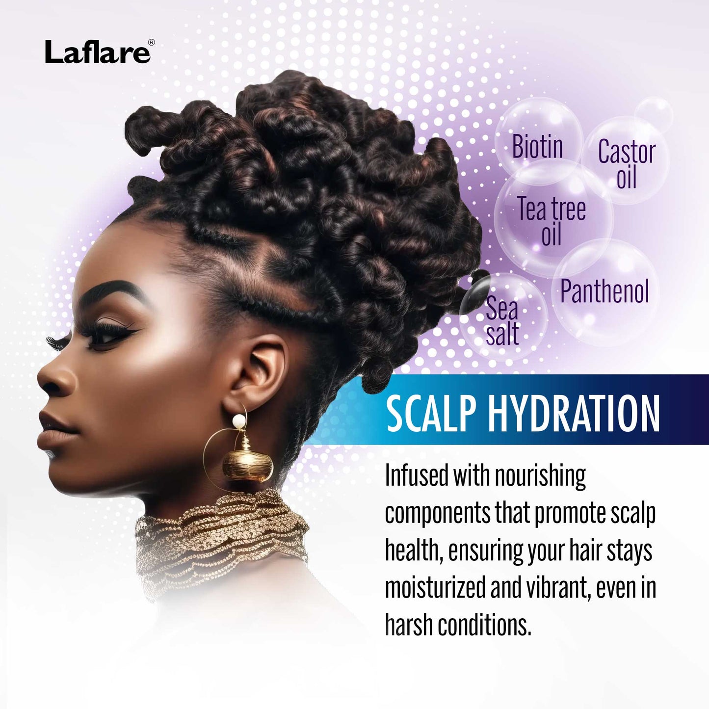 Cooling Spray for Braiding, Wig & Weaving. Instantly Reduce Temperature & Relief Itchy Scalp and Skin, Vegan(Biotin, Tea Tree, Castor Oil) Travel Size