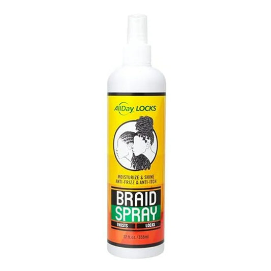AllDay Locks Braid Spray, Refreshing Hydration for Scalp, 12 Oz
