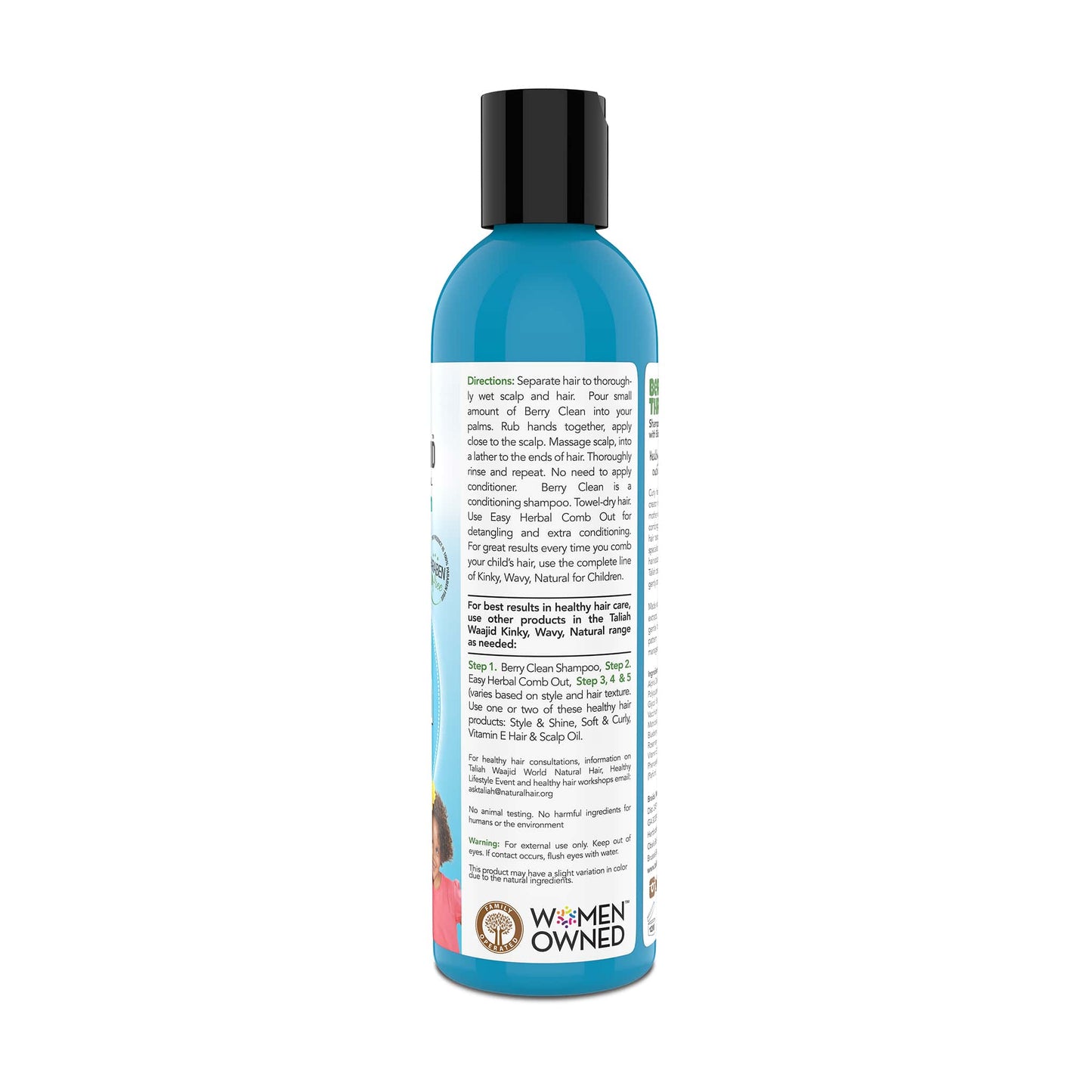 Kinky Wavy Berry Clean Three-In-One Shampoo 8oz