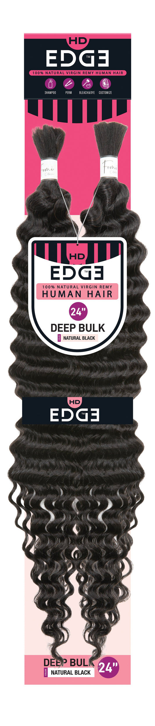 HD EDGE DEEP BULK - 100% VIRGIN REMY HUMAN HAIR