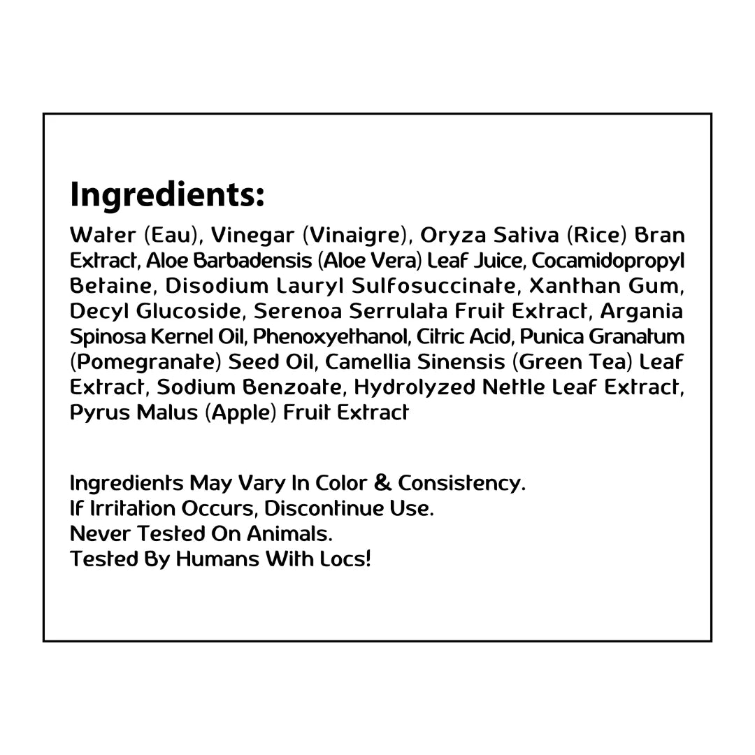 Locs Vegan Apple Cider Vinegar Shampoo
