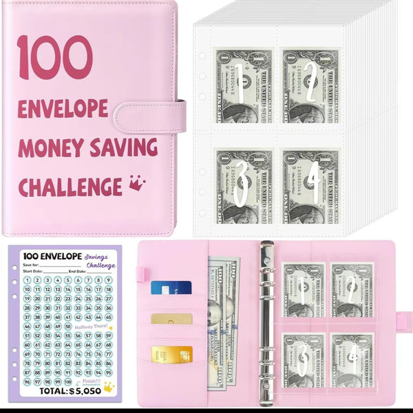 100 Envelopes Saving Challenge Binder