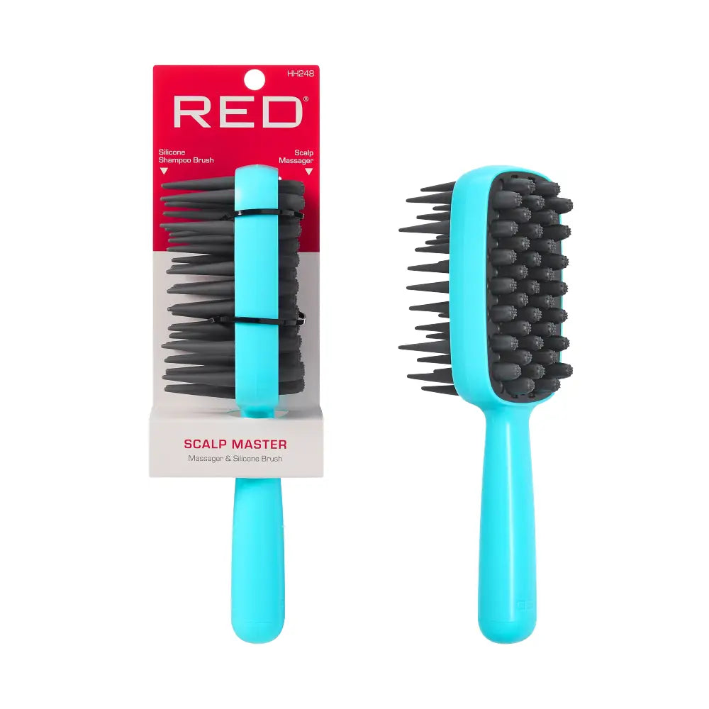 RED BY KISS SCALP MASTER 2-SIDED MASSAGE & SHAMPOO BRUSH