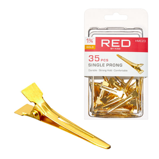 RED by Kiss Gold Single Prong Clip 1 3/4″